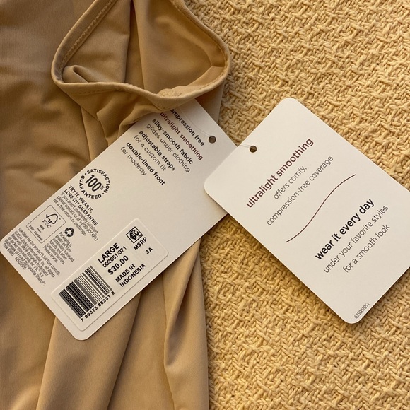 Jockey Skimmies Cami Women’s Large Nude NWT - Picture 4 of 8